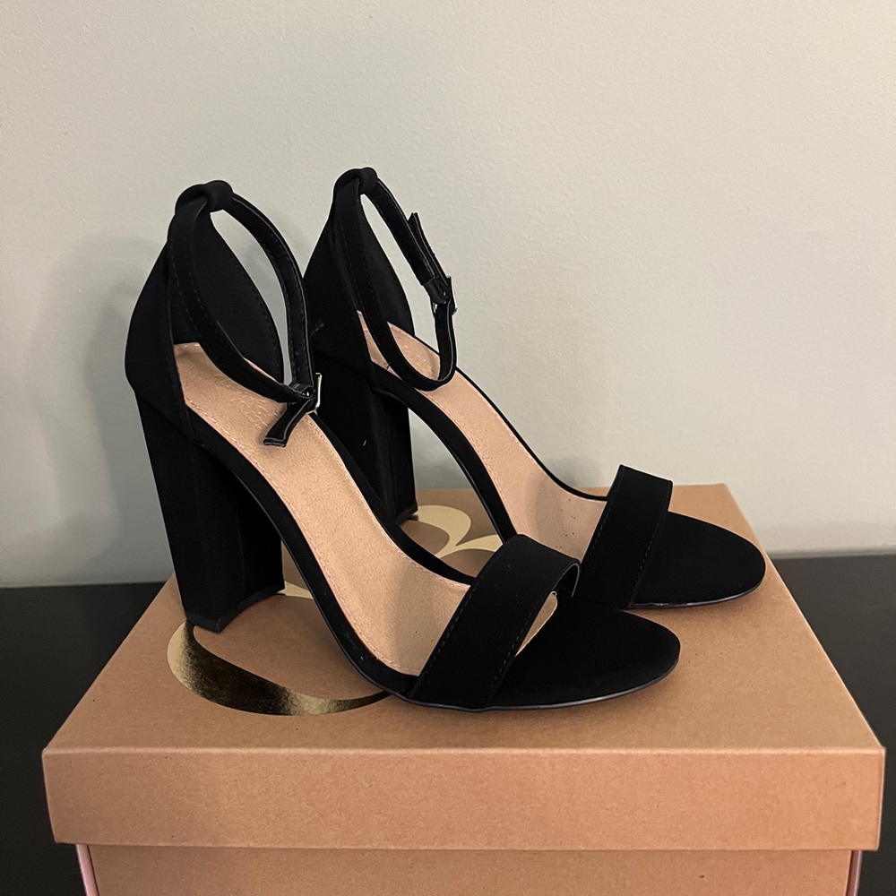 Charlotte Russe Sandal Heels Black Women Size 8